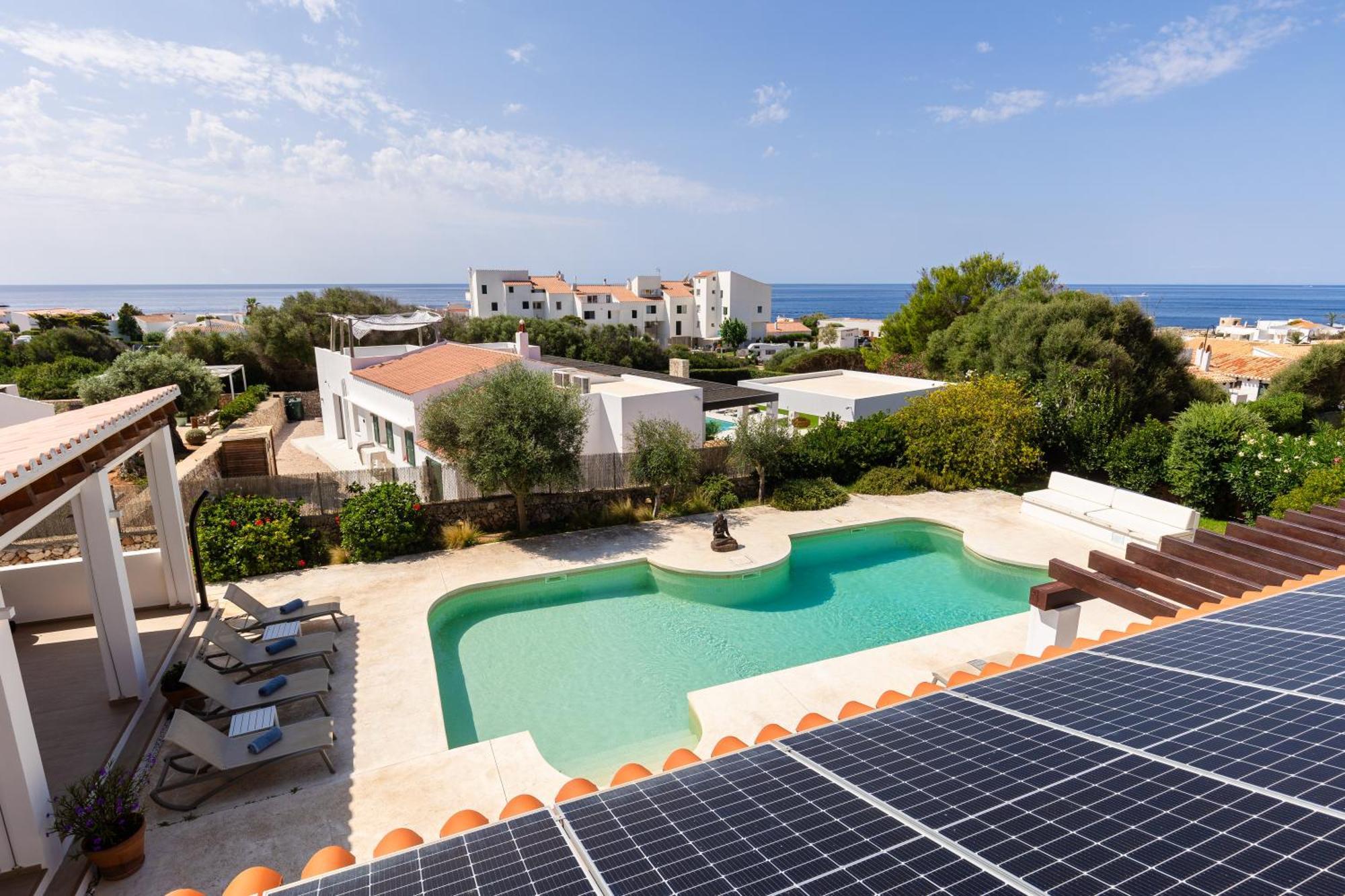 Villa Maravilla With Heatable Pool Rooftopbar With Sea Views And Range Rover Binibeca Exterior foto